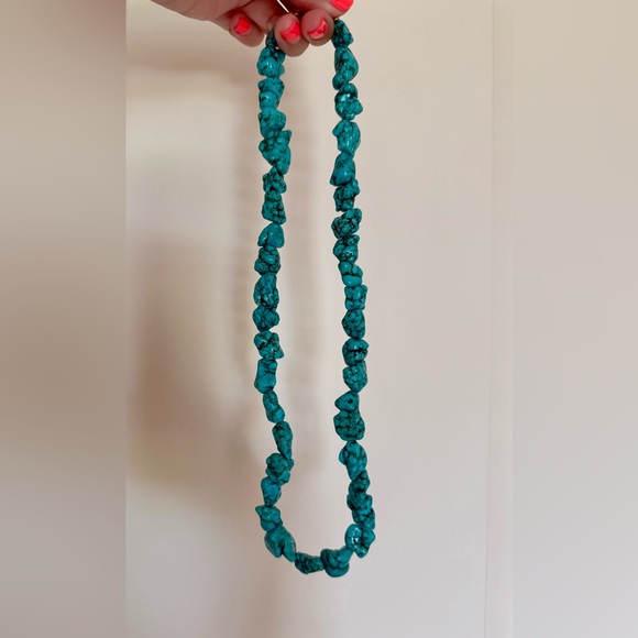 Tulum Turquoise Beaded Necklace - Picture 2 of 3